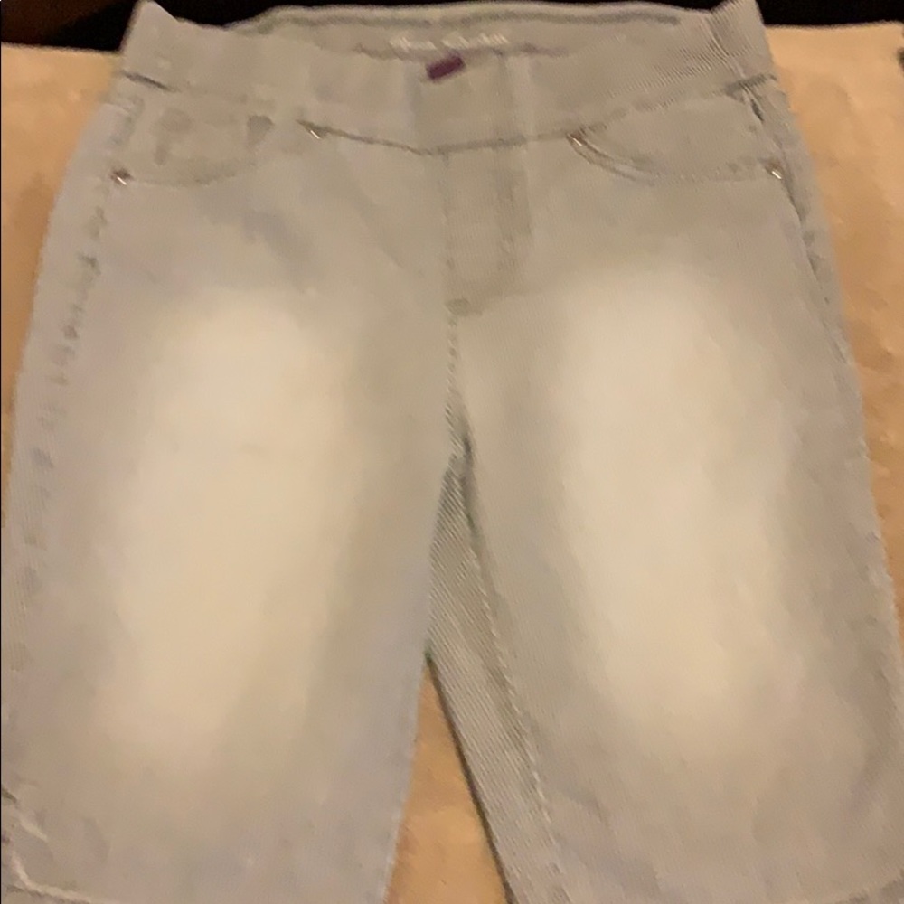 Grey corduroy shorts